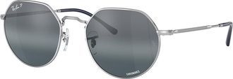 Ray-Ban RB3565 Jack 9242G6 Mens Sunglasses Silver Size 51