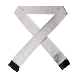 Dolce & Gabbana Zijden Blend Formele Sjaal - Heren - Accessoires - Grijs - Maat: ONE Size Zijde