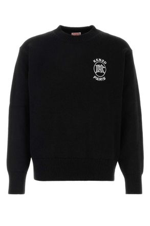 Kenzo Black Crew Neck Sweaters
