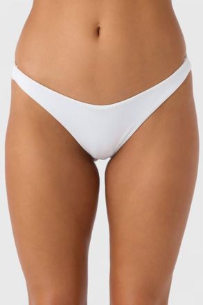 O'Neill Saltwater Solids Rib Hermosa Bikini Bottom In White