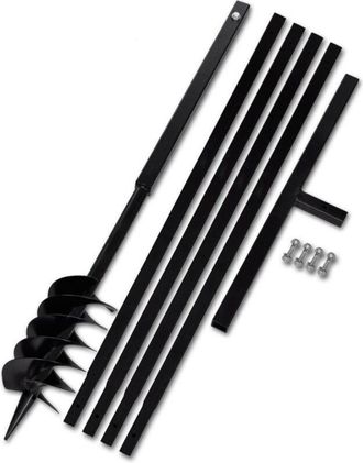 Nova Pala Y Barrena Manual 120 Mm Con Extensi&oacute;n De Broca Herramientas Garaje Taller Bricolaje 3402075