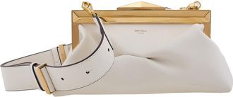 Jimmy Choo London Diamond Frame Leather Clutch Bag