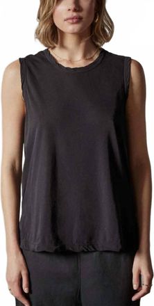 James Perse High Gauge Fresca Jersey Tank Top In Black