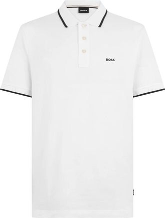 HUGO BOSS Parlay 190 Polo - Heren - Polos - Wit - S - Katoen - Tops