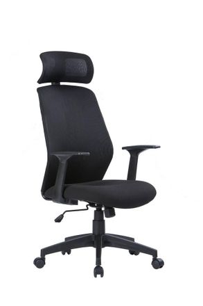 Serena Serena - Silla De Oficina Brisbane, Sill&oacute;n Presidencial Con Reposabrazos Y Reposacabezas, Silla De Oficina Ergon&oacute;mica, Cm 63x62h117/126, Negro