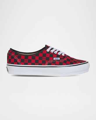 Valentino Garavani x Vans Men & apos;s Tess St VLogo Check Canvas Low-Top Sneakers