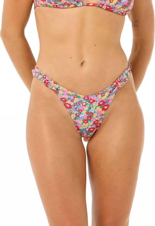 Rip Curl Womens Las Flores High Leg Skimpy Coverage Bikini Bottom In Multico