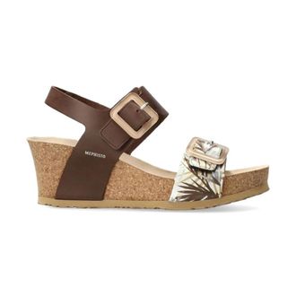 Mephisto Lichtgewicht damesandaal met Soft-Air technologie - Dames - Sleehakken - Bruin - 42 EU - Leer - Schoenen
