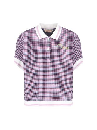 Marni Logo Polo Shirt - Purple