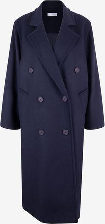 Akris Zweireihiger Oversize-Wollmantel