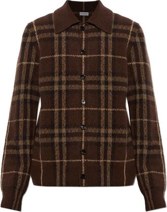 Burberry Craig Cashmere Cardigan - Heren - Cashmere truien - Bruin - L - Kasjmier - Truien & Vesten
