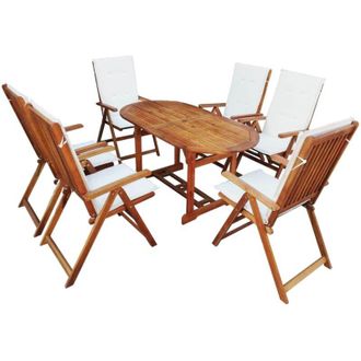 vidaXL Furniture Set Brown Wood vidaXL