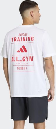 adidas T-Shirt ADIDAS PERFORMANCE CLIMACOOL CATEGORY TRAINING GRAPHIC, Herren, Gr. XXL, wei&szlig;, pure ruby, Obermaterial: 65% Polyester, 35% Baumwolle, Shirts T