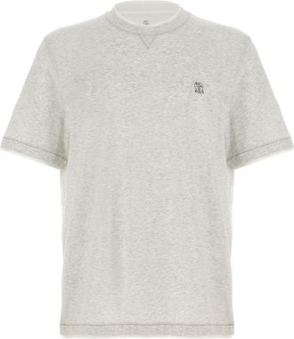Brunello Cucinelli Grey Layered T-shirt