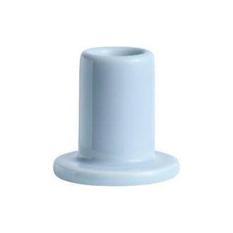 HAY Candle stick Tube - Blue - Enamelled earthenware