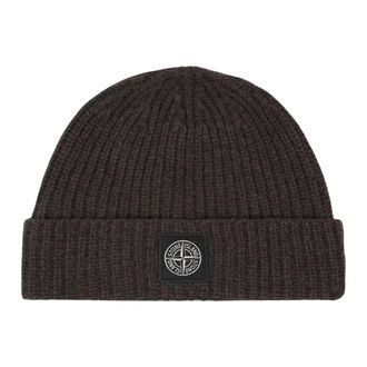 Stone Island Berretto a coste - - Accessories - Uomo - Marrone - ONE SIZE