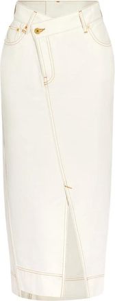 Jacquemus Dames, Rokken, Wit, Maat: W27 Denim
