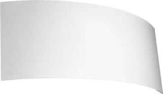 Wonderlamp Aplique de pared de acero blanco horizontal con 2 luces g9