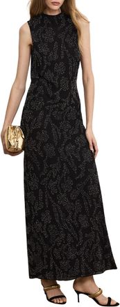 Veronica Beard Sylven Beaded Maxi Dress In Black