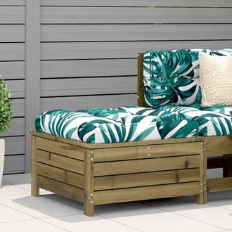 vidaXL Taburete De Jard&iacute;n Madera De Pino Impregnada 62x63,5x32 Cm Vidaxl