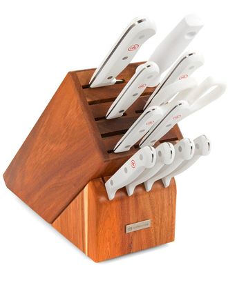 W&uuml;sthof Wusthof Gourmet 12Pc White Knife Block Set With $36 Credit