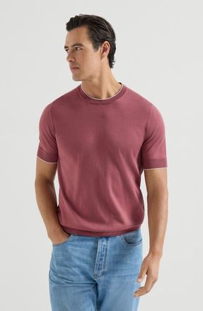 Brunello Cucinelli Cotton T-shirt in Coral at Nordstrom, Size 50 It