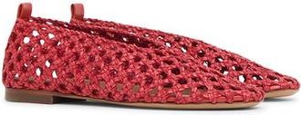 Mansur Gavriel Open Weave Ballet Flat in Pomodoro at Nordstrom, Size 8.5Us
