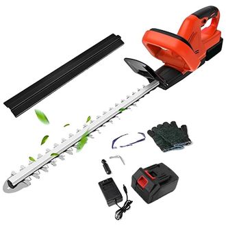 OEM Tagliasiepi Senza Fili, Lama A Doppia Azione, Batteria Da 3,0 Ah Inclusa, Rosso (1 Batteria)