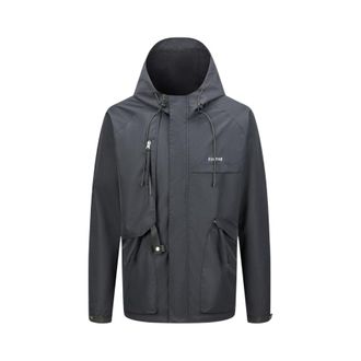Firetrap Windjack met capuchon voor heren (Zwart)
