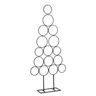 MiCa Decorations &Aacute;rbol de navidad decorativo negro h118xb15xl53cm