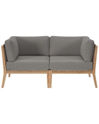 ModWay Clearwater Outdoor Patio Teak Wood Loveseat