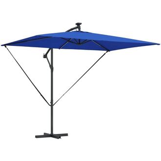 vidaXL Parasol De Cantilever Tipo Pl&aacute;tano Azul 294 X 200 X 254 Cm Vidaxl