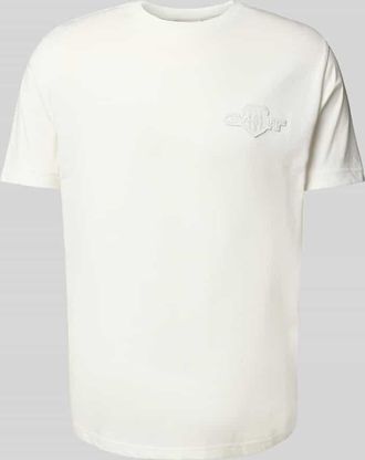 GANT Regular Fit T-Shirt mit Label-Stitching und Rundhalsausschnitt in Offwhite, Größe XXXL
