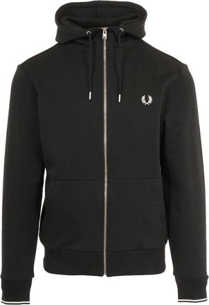Fred Perry Hombre, Sudaderas, Negro, Talla: S