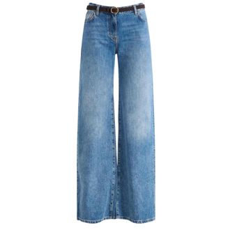 Elisabetta Franchi Dames, Jeans, Blauw, Maat: W27 Katoen