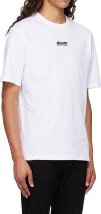 Moschino Mens White Cotton T-Shirt