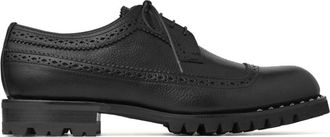 Jimmy Choo London Diamond Derby shoes - men - Calf Leather/Rubber/Calf Leather/Calf Leather - 40 - Black
