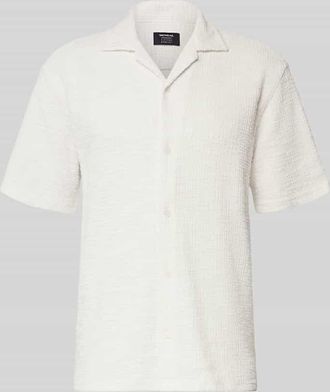 Mc Neal Regular Fit Freizeithemd mit Strukturmuster in Ecru, Gr&ouml;&szlig;e XXL