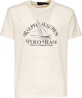 Polo Ralph Lauren Classic-Fit T-shirt met ronde hals - Heren - T-shirts - Wit - XL - Tops