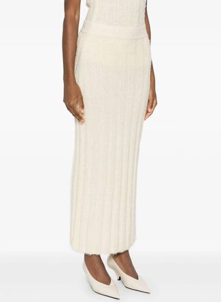 Khaite Claire Skirt In Cream