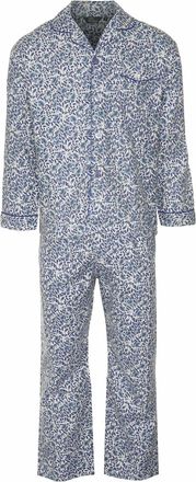 Champion Mens Paisley Warm Brushed Cotton Pyjama Lounge Wear-Blue-3X-Large 52-54