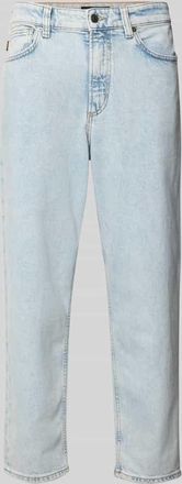 Boss Orange by Hugo Boss BOSS Orange Straight Leg Jeans mit 5-Pocket-Design in Hellblau, Gr&ouml;&szlig;e 32/32