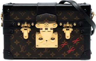 Louis Vuitton Pre-owned Womens Monogram Petite Malle - Black Textile - One Size