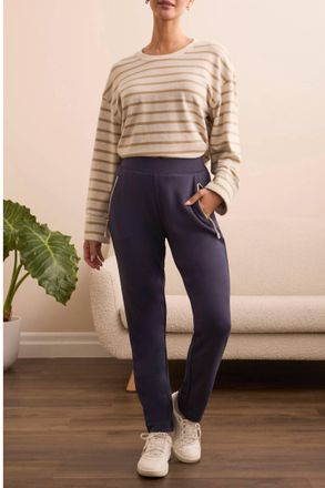 Tribal Techno Lux Pull-On Ankle Pant In Sapphire