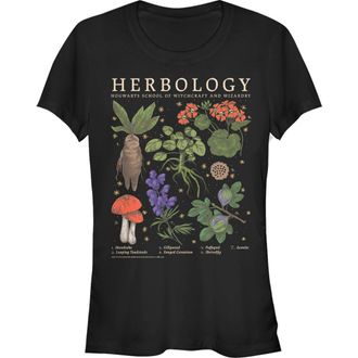 Harry Potter Juniors Harry Potter Hogwarts Herbology Graphic T-Shirt in Black at Nordstrom, Size Xx-Large