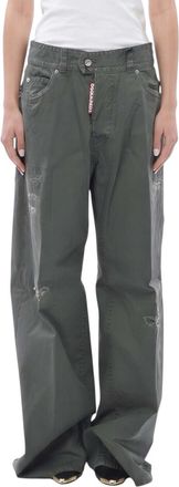 Dsquared2 Green Loose Low Rise Jeans