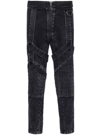 Balmain Jeans skinny crop - Nero