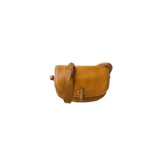Herm&egrave;s Pre-owned Leather crossbody-bags - Dames - Pre-owned - Bruin - Maat: ONE Size Leer