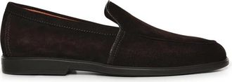 Santoni Suede Loafer - Heren - Loafers - Bruin - 43 EU - Leer - Schoenen