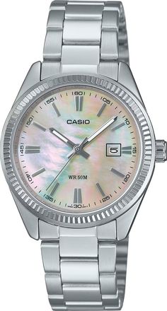 Casio Womens Pink Mother of Pearl Stainless Steel Watch - LTP-1302DS-4AVDF
